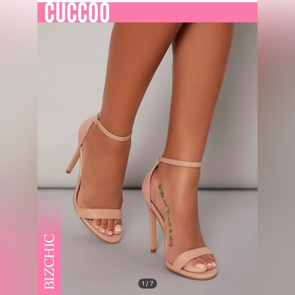 SHEIN BIZCHIC Minimalist Stiletto Heeled Ankle Strap